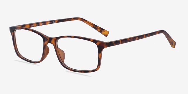 Empire Matte Tortoise AcetateEyeglass Frames from EyeBuyDirect, Angle View
