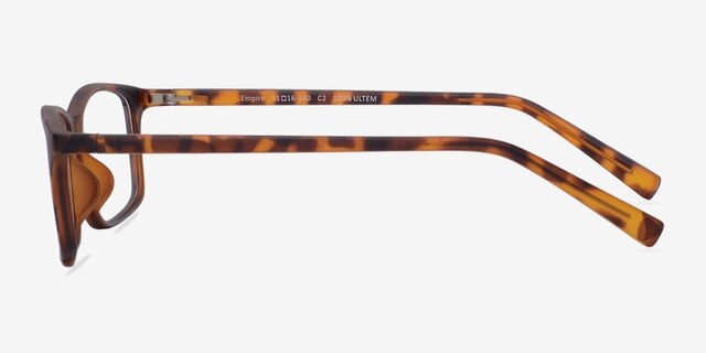 Empire Matte Tortoise AcetateEyeglass Frames from EyeBuyDirect, Side View