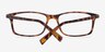Empire Matte Tortoise AcetateEyeglass Frames from EyeBuyDirect, Closed View