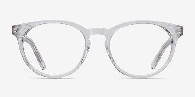Morning Transparent AcétateMontures de lunettes de vue d'EyeBuyDirect, Vue de Face