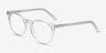 Morning Transparent AcétateMontures de lunettes de vue d'EyeBuyDirect, Vue d'Angle