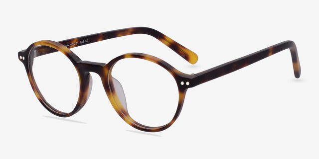 Mellow Matte Tortoise AcetateEyeglass Frames from EyeBuyDirect, Angle View
