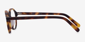 Progressive Transitions Eyeglasses Online with Small Fit, Round, Full-Rim Acetate Design — Mellow in Matte Tortoise/Navy by Eyebuydirect - Lenses