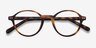 Mellow Matte Tortoise AcetateEyeglass Frames from EyeBuyDirect, Closed View