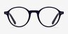 Mellow Navy AcetateEyeglass Frames from EyeBuyDirect, Front View