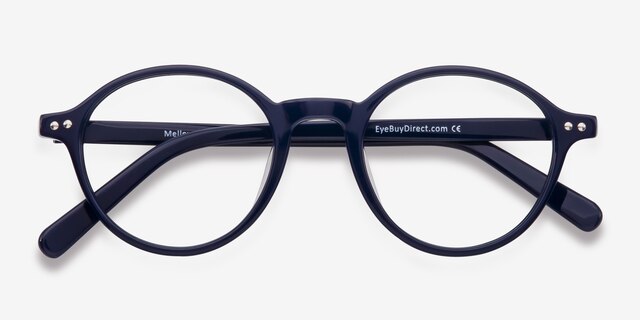 Mellow Navy AcetateEyeglass Frames from EyeBuyDirect, Closed View