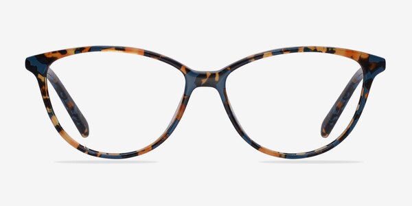 Coco Cat Eye Blue & Floral Glasses for Women | Eyebuydirect