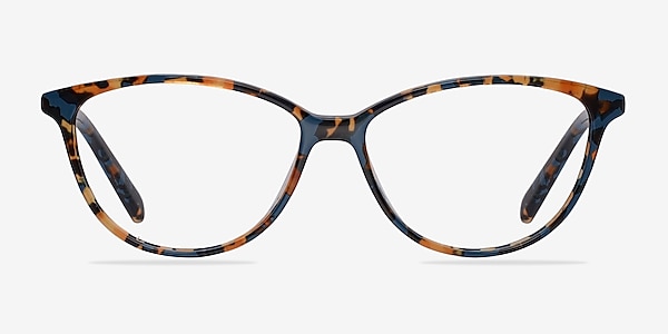 Coco Blue/Floral Acetate Eyeglass Frames