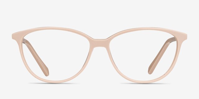 Coco Light Pink AcetateEyeglass Frames from EyeBuyDirect, Front View