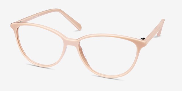 Coco Light Pink AcetateEyeglass Frames from EyeBuyDirect, Angle View
