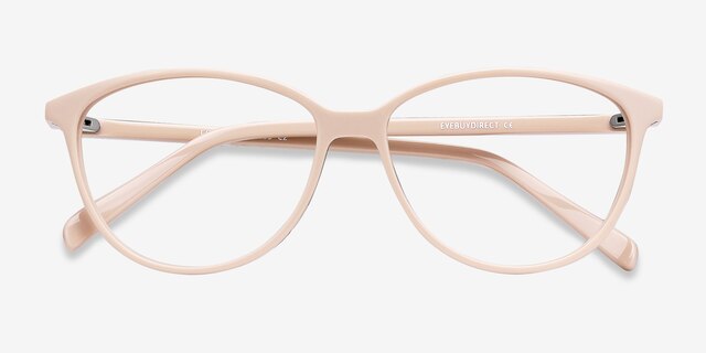 Coco Light Pink AcetateEyeglass Frames from EyeBuyDirect, Closed View