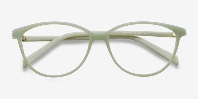 Coco Green AcetateEyeglass Frames from EyeBuyDirect, Closed View