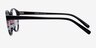 Perception Black & Striped AcetateEyeglass Frames from EyeBuyDirect, Side View