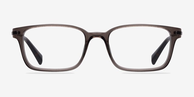 Dreamer Clear & Gray Acetate-metalEyeglass Frames from EyeBuyDirect, Front View