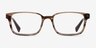 Dreamer Brown & Striped Acetate-metalEyeglass Frames from EyeBuyDirect, Front View