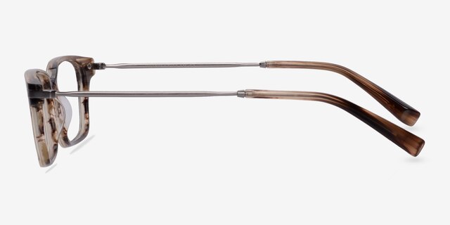Dreamer Brown & Striped Acetate-metalEyeglass Frames from EyeBuyDirect, Side View