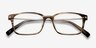 Dreamer Brown & Striped Acetate-metalEyeglass Frames from EyeBuyDirect, Closed View