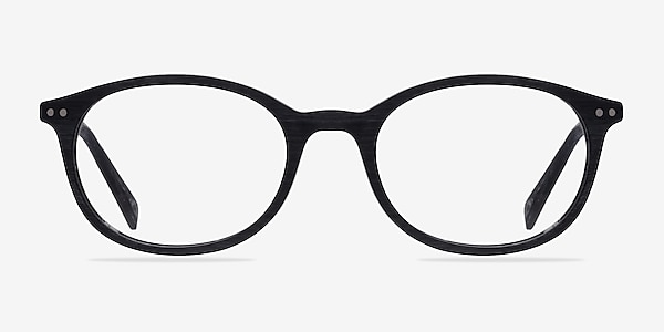 Get Around Black Wood-texture Eyeglass Frames