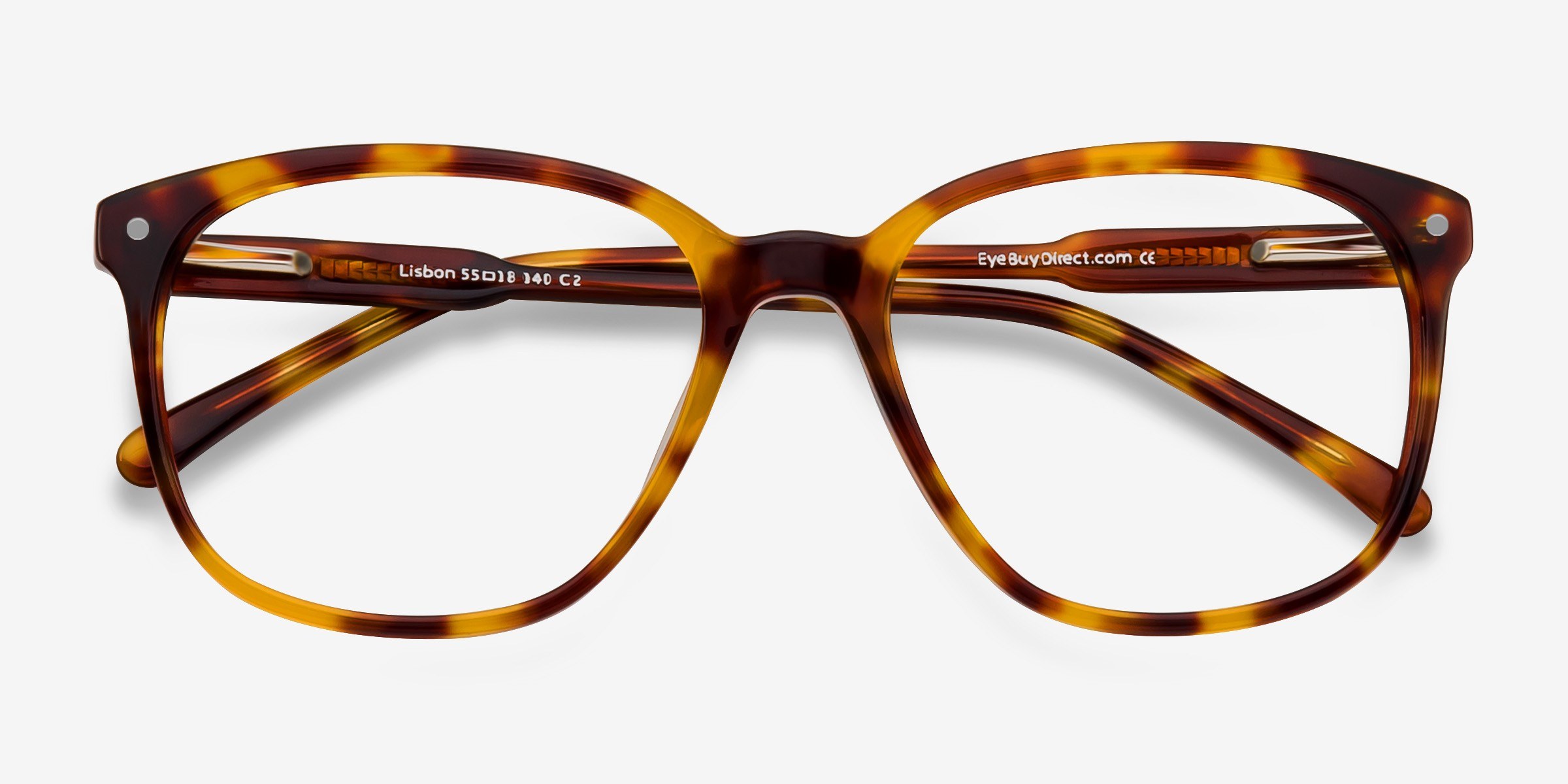 Lisbon Square Tortoise Full Rim Eyeglasses | Eyebuydirect
