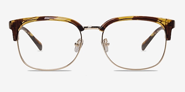 Charleston Golden/Tortoise Plastic-metal Eyeglass Frames