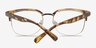 Charleston Golden & Tortoise Plastic-metalEyeglass Frames from EyeBuyDirect, Closed View