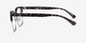 Charleston Silver & Floral Plastic-metalEyeglass Frames from EyeBuyDirect, Side View