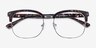 Charleston Silver & Floral Plastic-metalEyeglass Frames from EyeBuyDirect, Closed View