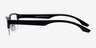Ambitious Black PlasticEyeglass Frames from EyeBuyDirect, Side View