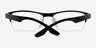 Ambitious Black PlasticEyeglass Frames from EyeBuyDirect, Closed View
