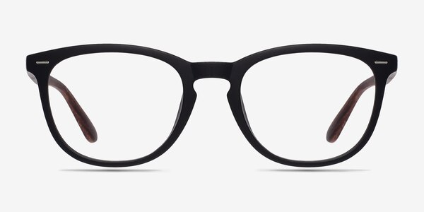 Yolo Black/Brown Plastic Eyeglass Frames