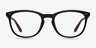 Yolo Black & Brown PlastiqueMontures de lunettes de vue d'EyeBuyDirect, Vue de Face