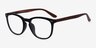 Yolo Black & Brown PlastiqueMontures de lunettes de vue d'EyeBuyDirect, Vue d'Angle