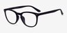Yolo Matte Navy PlasticEyeglass Frames from EyeBuyDirect, Angle View