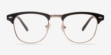 JULIA EYE GLASS HOLDER NECKLACE/SILVER RINGS, BLACK ROPE – eyeglassdotcom