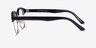 Coexist Black & Silver Plastic-metalEyeglass Frames from EyeBuyDirect, Side View