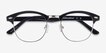 Coexist Black & Silver Plastic, MetalEyeglass Frames from EyeBuyDirect, Closed View