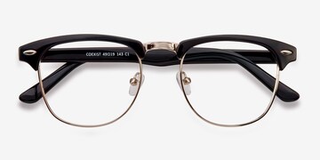 Progressive Eyeglasses Online with Mediumfit, Horn, Full-Rim Acetate Design — Lucille in Crystal Mauve/crystal Light Orange by Eyebuydirect - Lenses