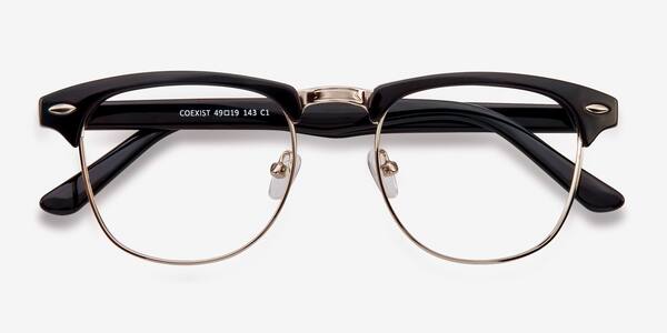 Black/Silver Coexist -  Plastic-metal Eyeglasses