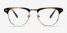 Coexist Brown & Silver MetalEyeglass Frames from EyeBuyDirect, Front View