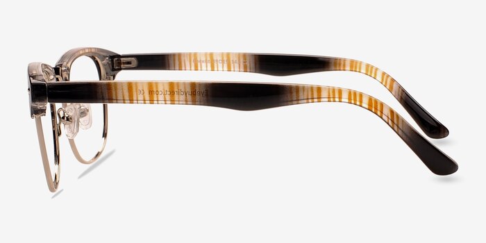 Coexist Brown/Silver Metal Eyeglass Frames from EyeBuyDirect