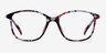Saint Lou Red & Floral PlastiqueMontures de lunettes de vue d'EyeBuyDirect, Vue de Face