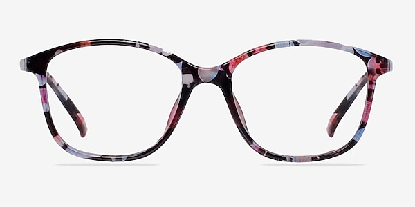 Saint Lou Red/Floral Plastic Eyeglass Frames