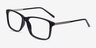 Pablo Black PlasticEyeglass Frames from EyeBuyDirect, Angle View