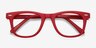 Blizzard Framboise AcétateMontures de lunettes de vue d'EyeBuyDirect, Vue Rapprochée