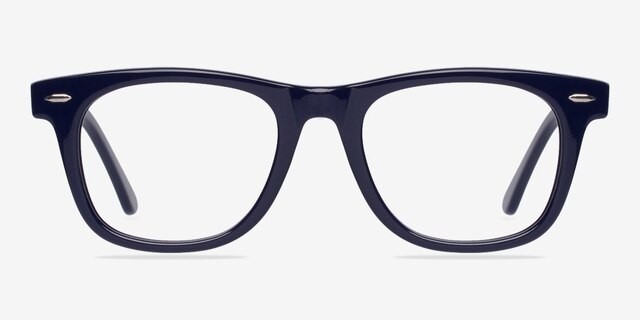 Blizzard Bleu marine AcétateMontures de lunettes de vue d'EyeBuyDirect, Vue de Face