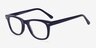 Blizzard Bleu marine AcétateMontures de lunettes de vue d'EyeBuyDirect, Vue d'Angle