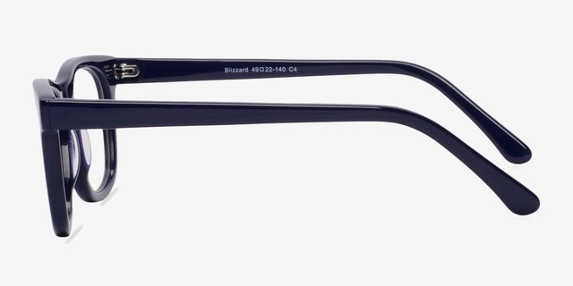 Blizzard Bleu marine AcétateMontures de lunettes de vue d'EyeBuyDirect, Vue de Côté