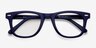 Blizzard Bleu marine AcétateMontures de lunettes de vue d'EyeBuyDirect, Vue Rapprochée