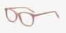 Brittany Pink AcetateEyeglass Frames from EyeBuyDirect, Angle View