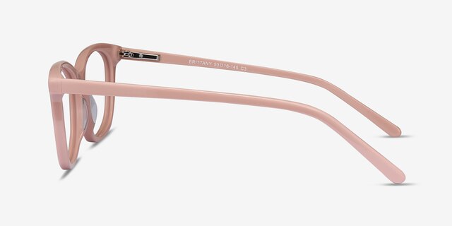 Brittany Pink AcetateEyeglass Frames from EyeBuyDirect, Side View